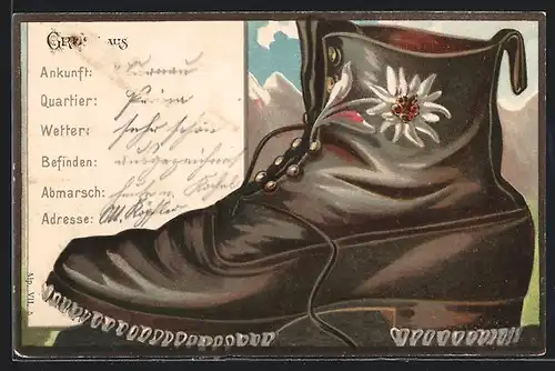 AK Stiefel zum Bergsteigen