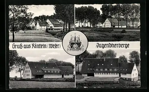 AK Rinteln /Weser, Jugendherberge, Stadtwappen