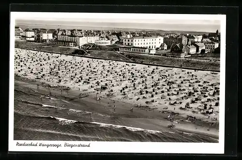 AK Wangerooge, Burgenstrand, Fliegeraufnahme