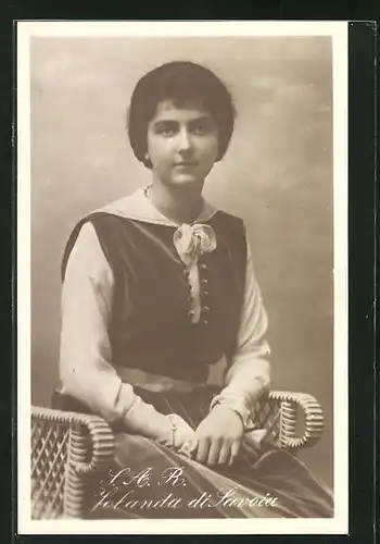 AK S. A. R. Jolanda di Savoia im Portrait