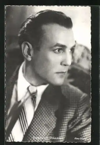 AK Schauspieler Raymond Rouleau im Halbprofil