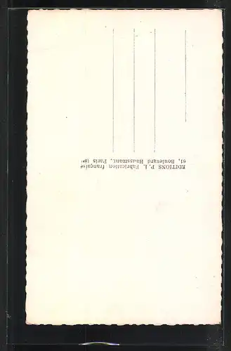 AK Schauspieler Raymond Cordy schaut nach oben