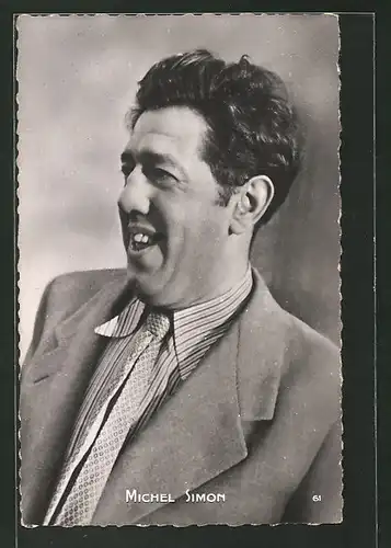 AK Schauspieler Michel Simon lachend
