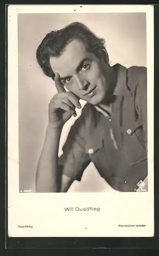 AK Schauspieler Will Quadflieg