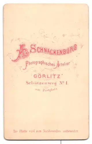 Fotografie A. Schnackenburg, Görlitz, Portrait kleines Mädchen im hübschen Kleidchen