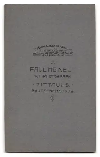 Fotografie Paul Heinelt, Zittau i / S., Portrait junger Mann im Anzug mit Krawatte