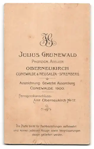 Fotografie Julius Grunewald, Oberneukirch, Portrait junger Herr im Anzug mit Fliege