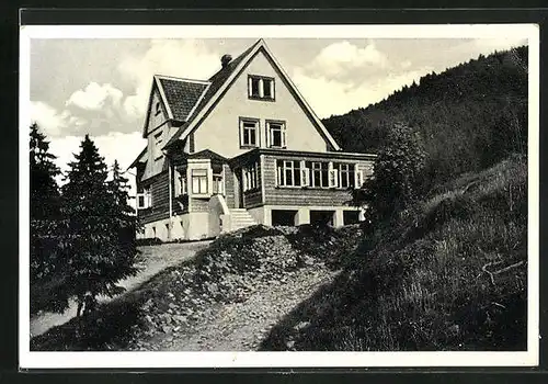 AK Wildemann, Blick zum Hotel-Haus Spiegelthal