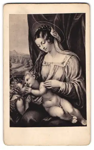 Fotografie Photogr. Gesellschaft, Berlin, Madonna, nach Gemälde von Giacinto Gimignano