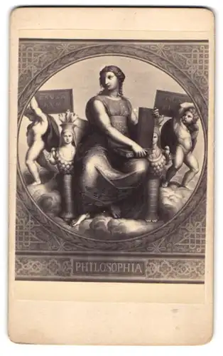 Fotografie Philosophia, nach Gemälde von Raphael