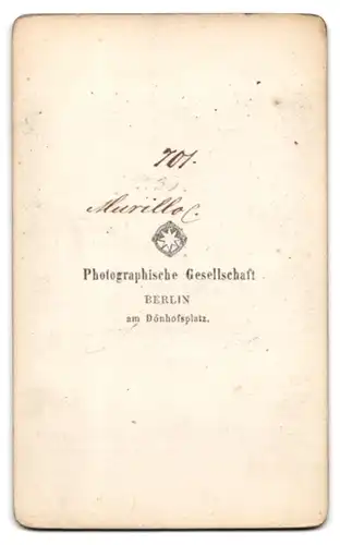 Fotografie Photogr. Gesellschaft, Berlin, Mönch und Engel, nach Gemälde von Murillo