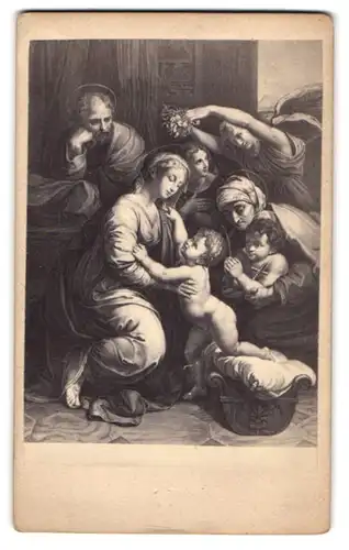 Fotografie Heilige Familie, nach Gemälde von Raphael