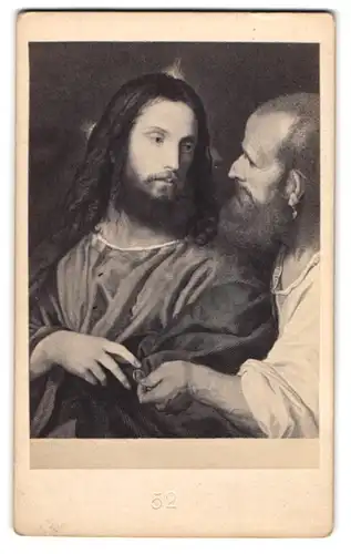 Fotografie Der Zinsgroschen, nach Gemälde von Tizian
