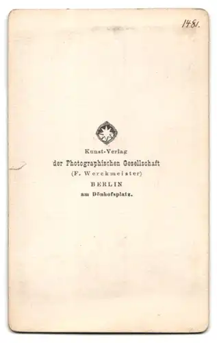 Fotografie Photogr. Gesellschaft, Berlin, Artemisia nach Gemälde vo