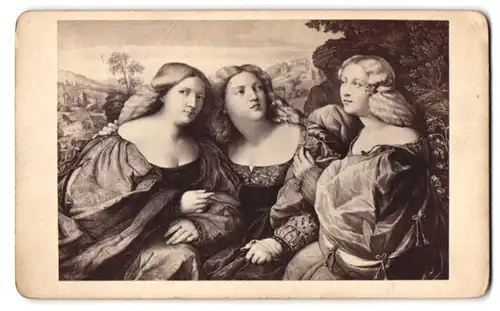 Fotografie Les filles de Palma, nach Gemälde von Palma Vecchio