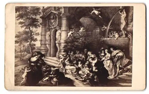 Fotografie Photogr. Gesellschaft, Berlin, Der Liebesgarten, nach Gemälde von P. P. Rubens