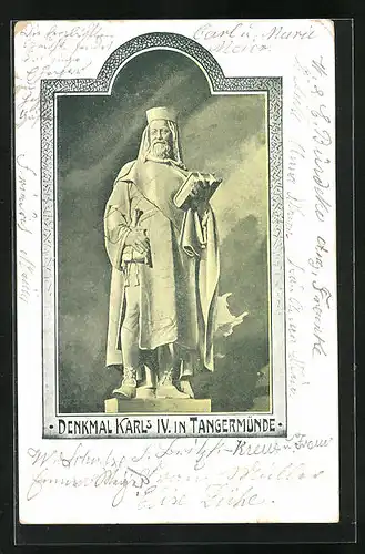 AK Tangermünde, Denkmal Karls V.