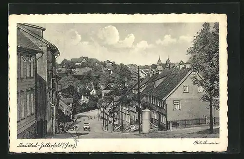 AK Clausthal-Zellerfeld, Strassenpartie im Ort