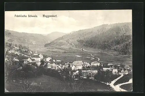 AK Muggendorf /Fränk. Schweiz., Panorama mit Umland