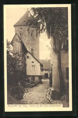 AK Altdorf b. Nbg., Partie an der alten Stadtmauer