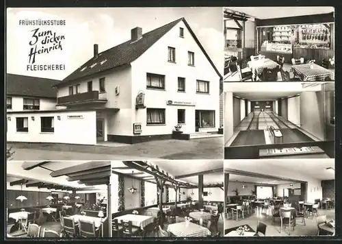 AK Lüdersfeld, Gasthaus Zum dicken Heinrich, Mehrfachansichten