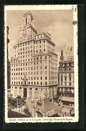 AK Madrid, Edificio de la Compania Telefonica Nacional de Espana