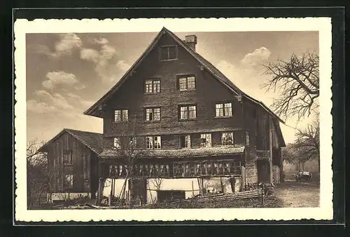 AK Zell-Unterlangenhard, Gebäudeansicht