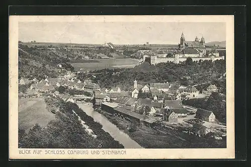 AK Steinbach, Blick auf Schloss Comburg und den Ort