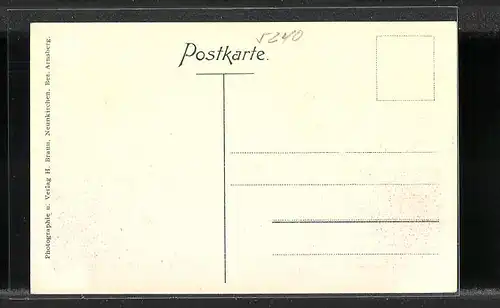 AK Burbach i. W., Blick von der Burg auf den Ort