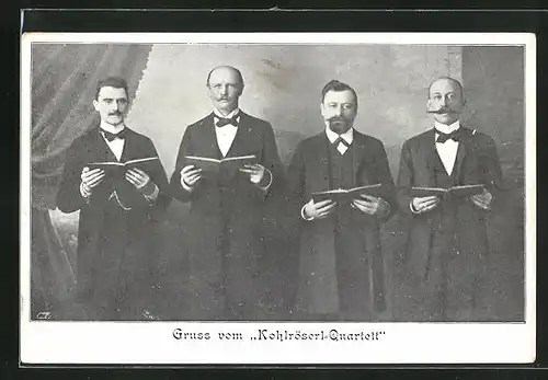 AK Musiker Kohlröserl-Quartett