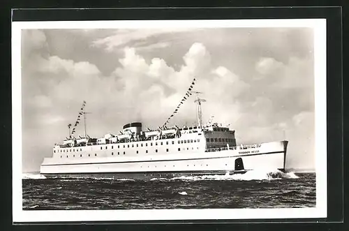 AK Hochsee-Fährschiff Theodeor Heuss auf hoher See