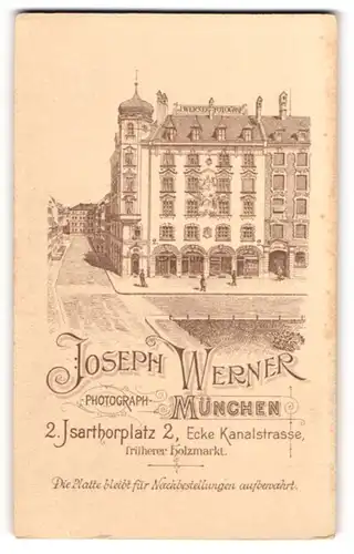 Fotografie Joseph Werner, München, Ansicht München, Foto-Artelier & Geschäftshaus Isarthorplatz 2