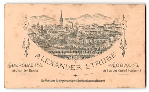 Fotografie Alexander Strube, Löbau, Ansicht Löbau i. S., Panorama der Stadt