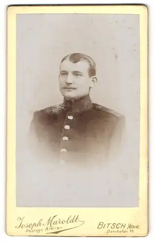 Fotografie Joseph Maroldt, Bitsch i / Lthr., Portrait Soldat in Uniform