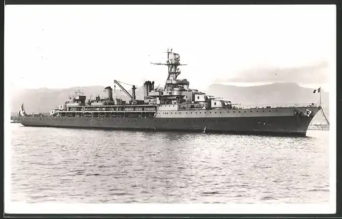 Fotografie Marine Nationale Francaise, Kriegsschiff ankert vor Toulon