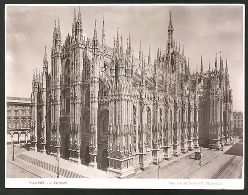 Fotografie E. Songia, Ansicht Mailand / Milano, Il Duomo