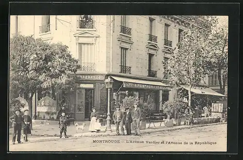 AK Montrouge, L`Avenue Verdier et l`Avenue de la République, Restaurant de l`Esperance