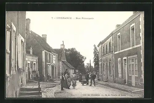AK Chérance, Rue Principale, Häuser an der Hauptstrasse