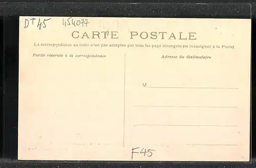 AK Montargis, Crue de 1910, La Sous-Préfecture, Hochwasser
