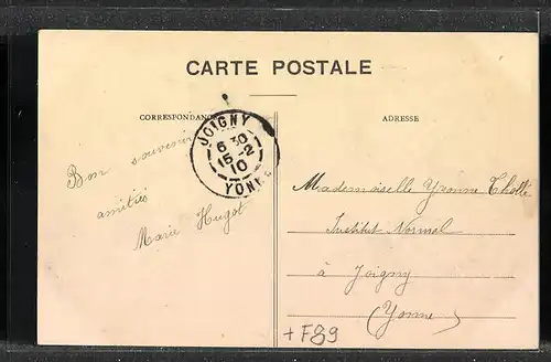 AK Auxerre, La Crue de 1910, Avenue de St-Florentin, Hochwasser