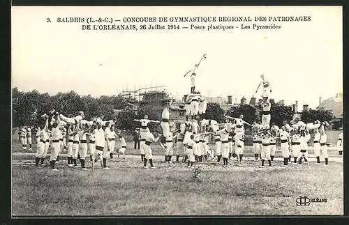 AK Salbris, Turnfest / Concours de Gymnastique Regional des Patronages de l`Orléanais 1914, Poses Plastiques