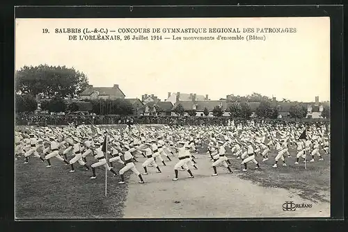 AK Salbris, Turnfest / Concours de Gymnastique Regional des Patronages de l`Orléanais 1914, Les mouvements d`Ensemble