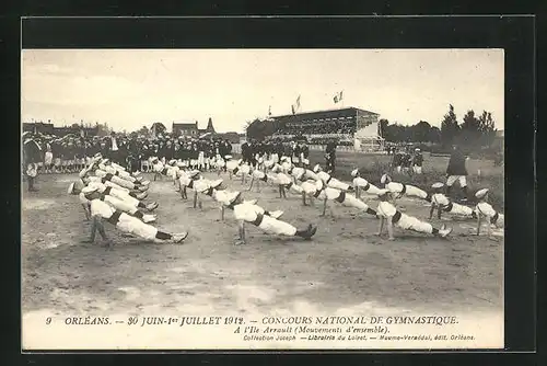AK Orléans, Turnfest / Concours National de Gymnastique 1912, A l`Ile Arrault