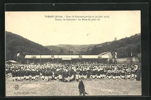 AK Tarare, Fête Gymnastique des 29 et 30 Juin 1912 - Champ du Concours, Turnfest