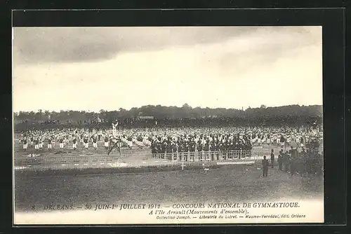 AK Orléans, Concours National de Gymnastique 1912 - A l`Ile Arrault, Turnfest