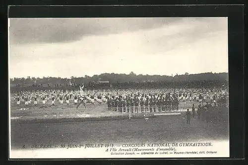 AK Orléans, Concours National de Gymnastique 1912 - A l`Ile Arrault, Turnfest