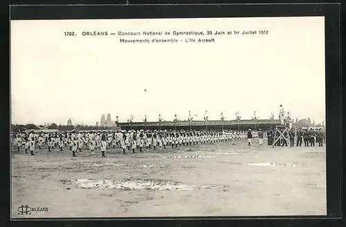 AK Orléans, Concours National de Gymnastique 1912 - Mouvements d`ensemble, Turnfest