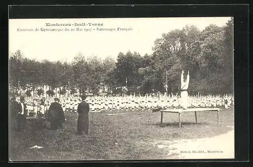 AK Montereau-fault-Yonne, Concours de Gymnastique du 20 Mai 1907 - Patronages Francais, Turnfest