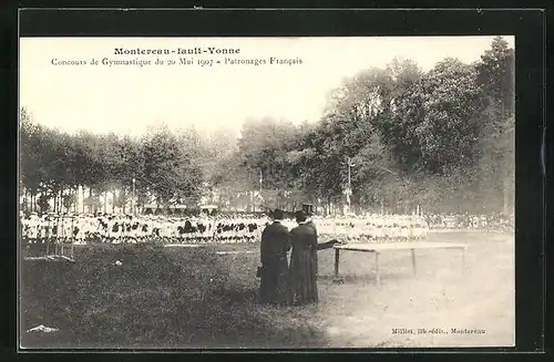 AK Montereau-fault-Yonne, Concours de Gymnastique du 20 Mai 1907 - Patronages Francais, Turnfest