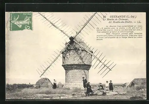 AK Guérande, Le Moulin de Crémeur, Windmühle